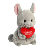 Aurora® - San Valentín - JUST SAYIN'™ - 9" Cuddle & Chinchill Chinchilla